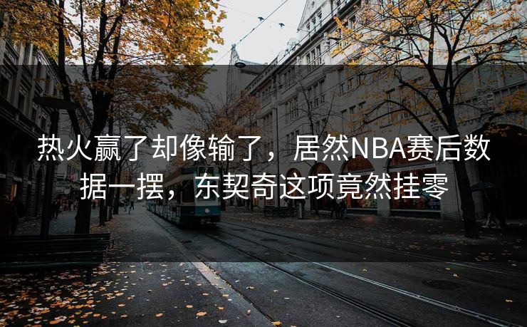 热火赢了却像输了，居然NBA赛后数据一摆，东契奇这项竟然挂零