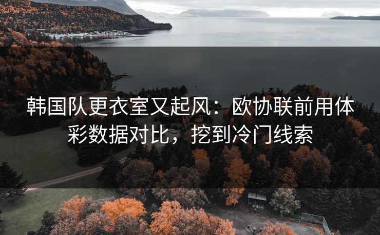 韩国队更衣室又起风：欧协联前用体彩数据对比，挖到冷门线索
